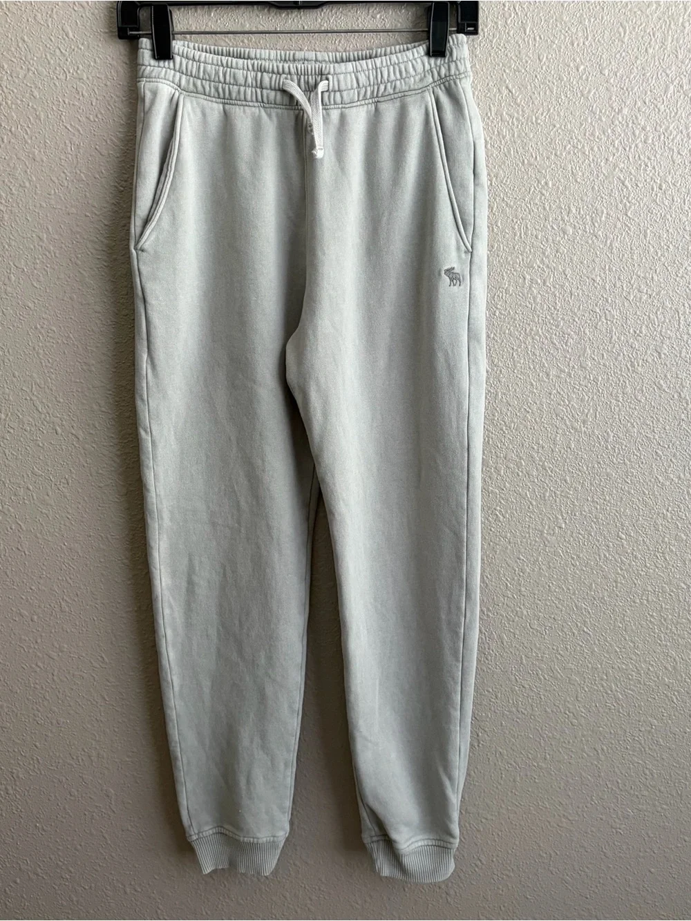 Girls Abercrombie Kids Gray Sunday Sweat Pants Joggers 13/14